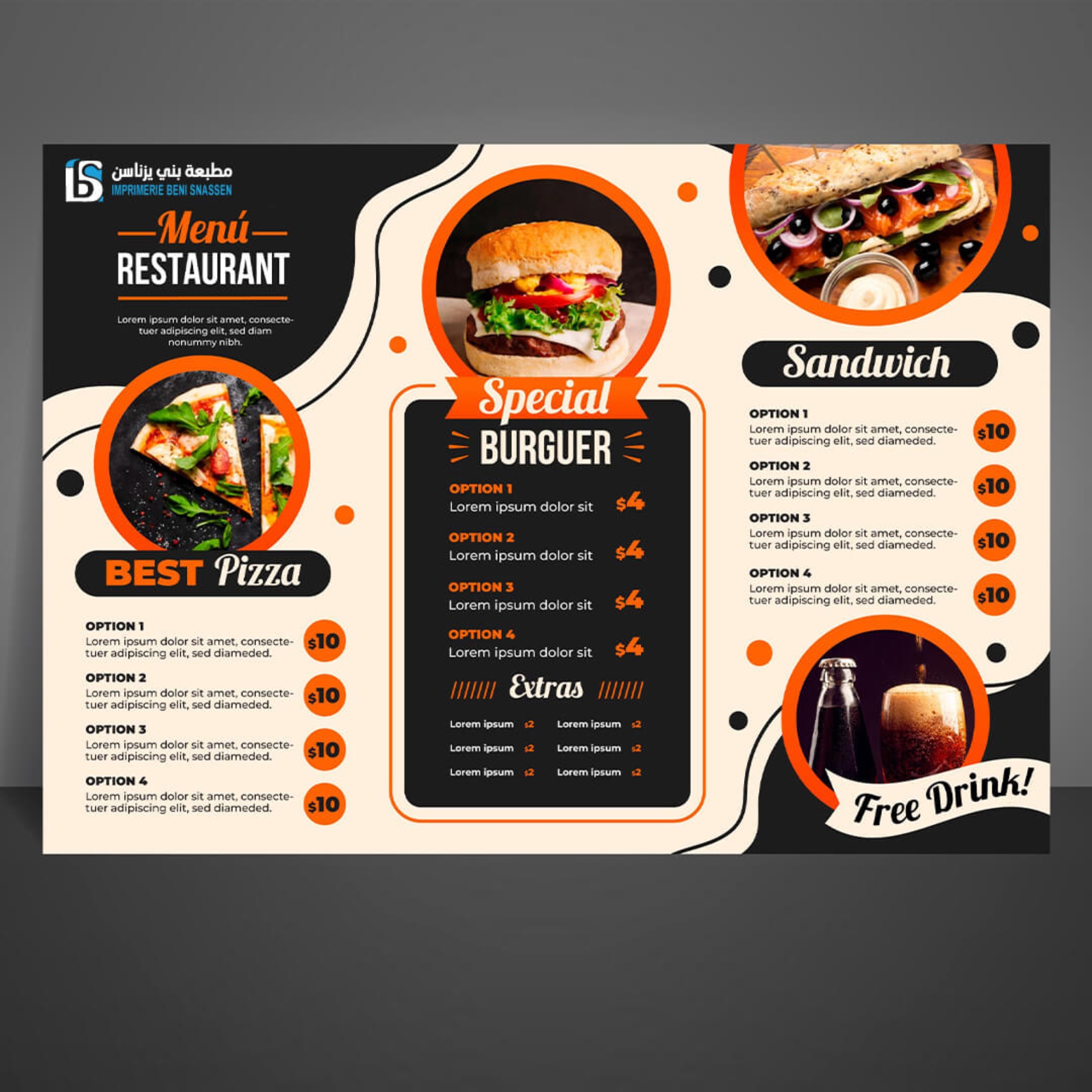 MENU RESTAURANTSNACK